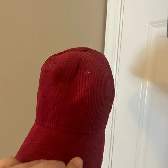 Red Corduroy and Black & White Hats - Picture 8 of 9